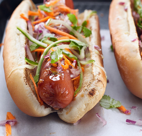 Hot dog gourmet, façon banh mi Olymel 